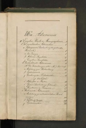 DFa. Astronomie. III. Einzelne Theile u. Monographien.