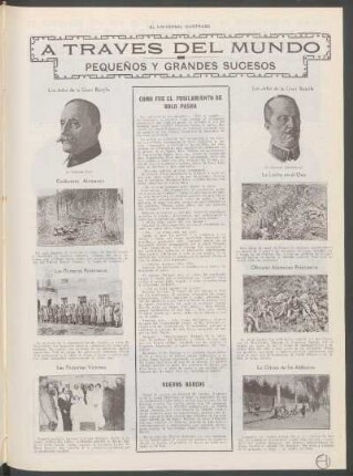 A través del mundo : Pequeños y grandes sucesos