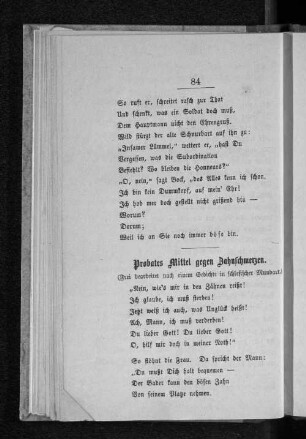 Probates Mittel gegen Zahnschmerzen.