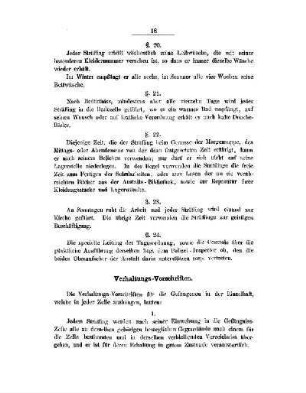 Verhaltungs-Vorschriften
