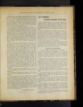 Le nouveau Gouvernement brésilien