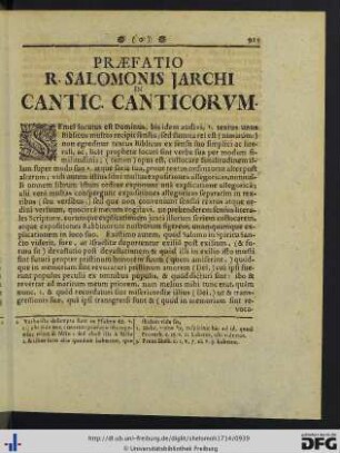 Praefatio R. Salomonis Jarchi in Cantic. Canticorum.