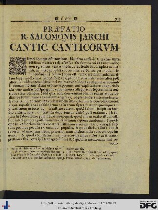 Praefatio R. Salomonis Jarchi in Cantic. Canticorum.