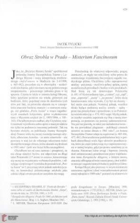 Obraz Strobla w Prado - Misterium Fascinosum