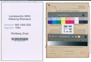 Entnazifizierung Ernst Wortberg , geb. 06.08.1912 (Angestellter)