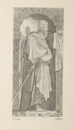 Heiliger Judas Thaddäus, Blatt 1 der Folge "Christus, zwölf Apostel und heiliger Paulus"