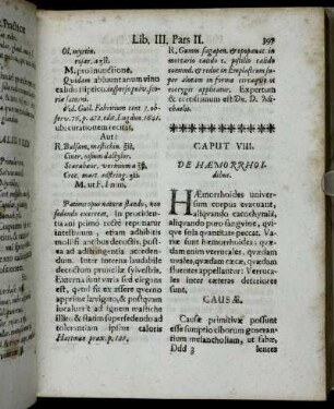 Caput VIII. De Hæmorrhoidibus.