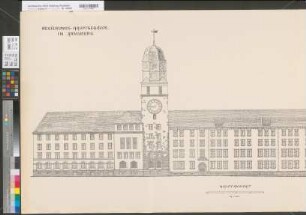 Arnsberg, Bezirksregierung, Hauptgebäude Seibertzstr. 1, Ansicht