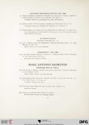 Marc Antonio Raimondi (Nr. 2076-2134)