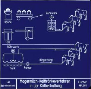 Magermilch-Kalttränkeverfahren in der Kälberhaltung