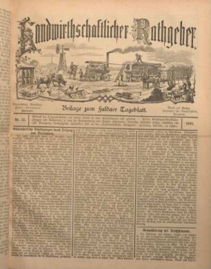 22: Beilage vom Montag, 19. Oktober 1903