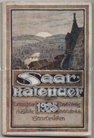 Kalender für das Saarland für das Jahr 1925