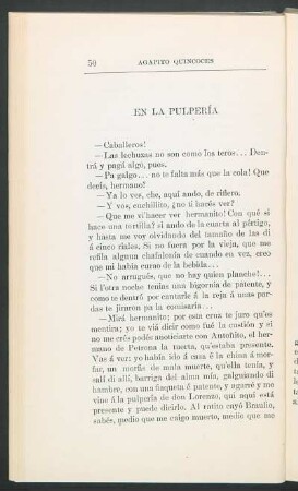 En la pulpería