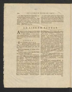 Ad Librum Esdrae