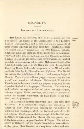 Chapter IV. Revenue and administration