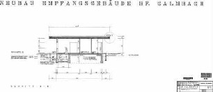 Calmbach: Neubau EG - Schnitt B-B Empfangsgeb.