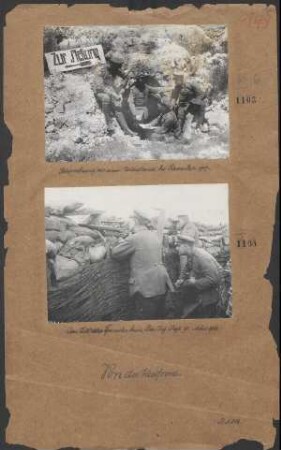 Am Zielfernrohr beim Res. Inf. Rgt. 91