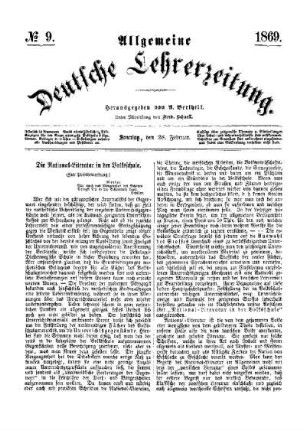 Die National-Literatur in der Volksschule