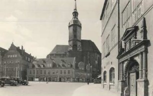 Naumburg, Marktplatz : Naumburg. Marktplatz mit Wenzelskirche
