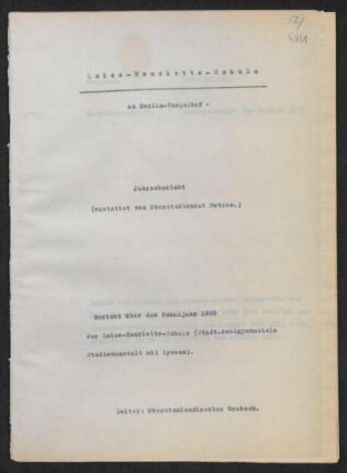 1935/36: Jahresbericht ... - 1935/36