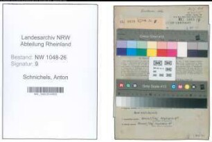 Entnazifizierung Anton Schnichels , geb. 05.08.1907 (Angestellter)