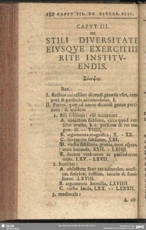 Caput III. De Stili Diversitate Eiusque Exercitiis Rite Instituendis