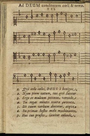 VII. Ad Deum conditorem cœli & terræ.