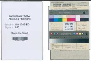 Entnazifizierung Gertraud Bach , geb. 26.08.1895 (Lehrerin)