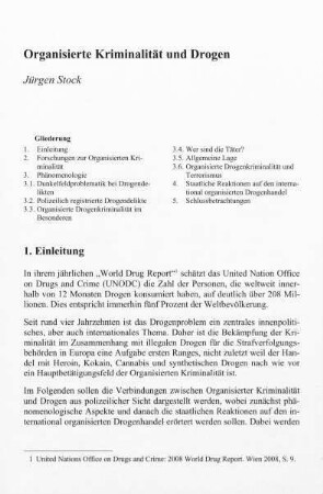 39-58, Organisierte Kriminalität und Drogen