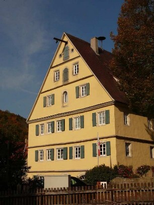 Wohnhaus im Dorf Detwang im Taubertal