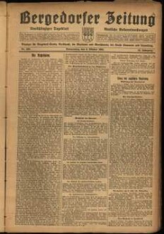 Bergedorfer Zeitung : unabhängig, überparteilich ; mit amtl. Bekanntmachungen
