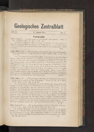 15. Januar 1921. No. 14.