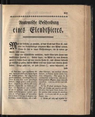 Anatomische Beschreibung eines Elendthieres