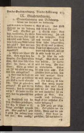 IX. Gnadenordnung.
