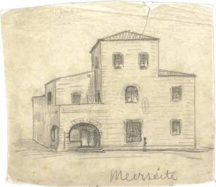 Hildebrand, Adolf von; Forte dei Marmi (Italien); Ferienhaus Hildebrand - Meerseite (Perspektive)