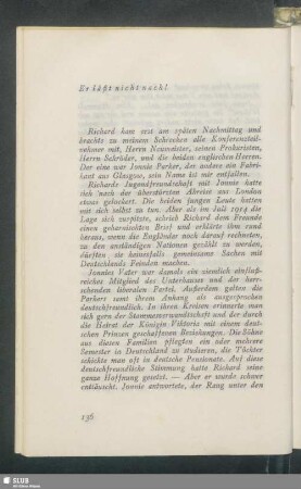 Er läßt nicht nach!