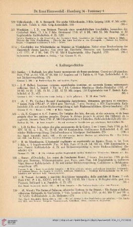 4. Kulturgeschichte (Nr. 322 - 493)