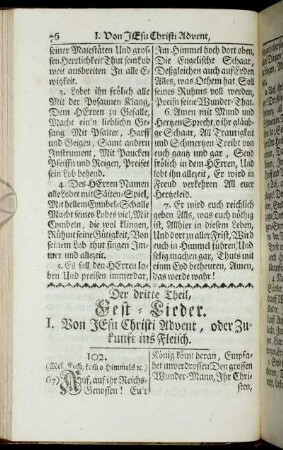 Der dritte Theil, Fest-Lieder.