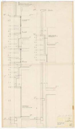 Hochschulbibliothek, Karlsruhe Neubau: Fassadenverkleidung Nord-Süd Vertikal, 1:10