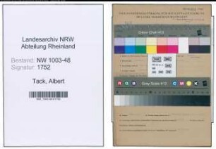 Entnazifizierung Albert Tack , geb. 20.04.1900 (Kaufmann)
