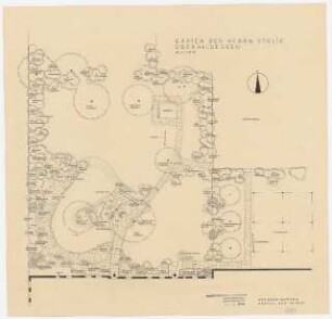 Garten Stolte, Oberhaldessen: Gehölzbepflanzung 1:100