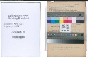Entnazifizierung M. Jungbluth , geb. 20.07.1905 ()
