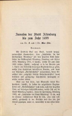 Mitteilungen der Geschichts- und Altertumsforschenden Gesellschaft des Osterlandes, 10. 1888/95