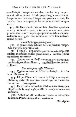Planetæ progressio Elliptica.