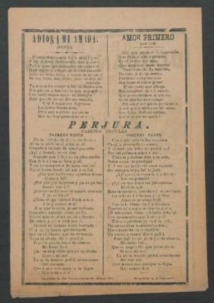 Perjura. : Canción popular.