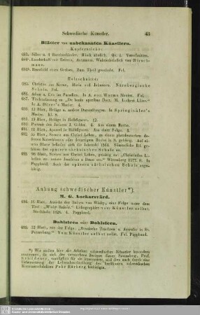 Anhang schwedischer Künstler