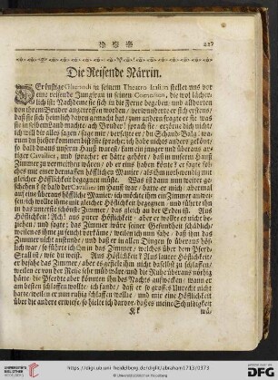 [Die Reisende Naerrin - Die regiersuechtige Naerrin]