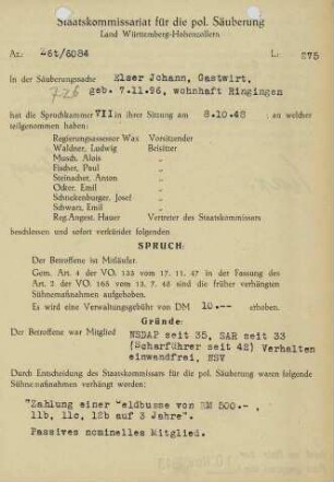 Elser, Johann