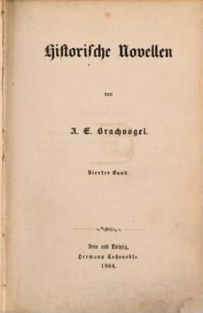 Historische Novellen, 4