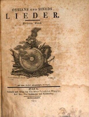 Ossians und Sineds Lieder, 3